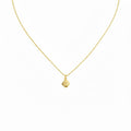 Spiral Necklace | Minimalist Small Sacred Geometry Pendant Sterling Silver | Cosmic Evolution Charm, in Yellow Gold Plated finish