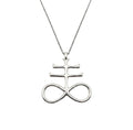 Alchemical Sulfur Necklace | Brimstone Leviathan Talisman, front view
