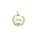 The Boho Bloom Token | Artisan Floral Pet ID & Custom Engraved Dog Tag, front view