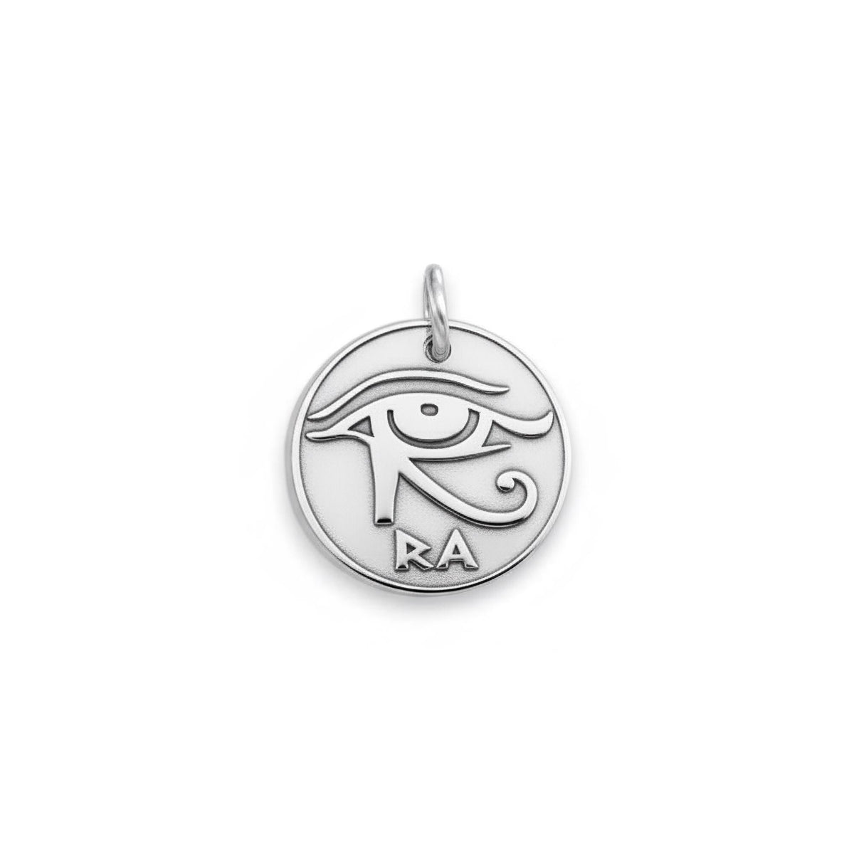 Eye of Horus Dog Tag | Custom Engraved Pet ID Collar Charm, alternate angle