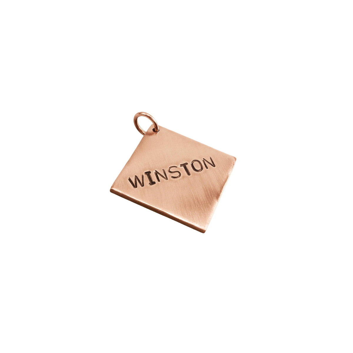 The Striking Rhombus Token | Artisan Geometric Pet ID & Custom Dog Tag, styled view