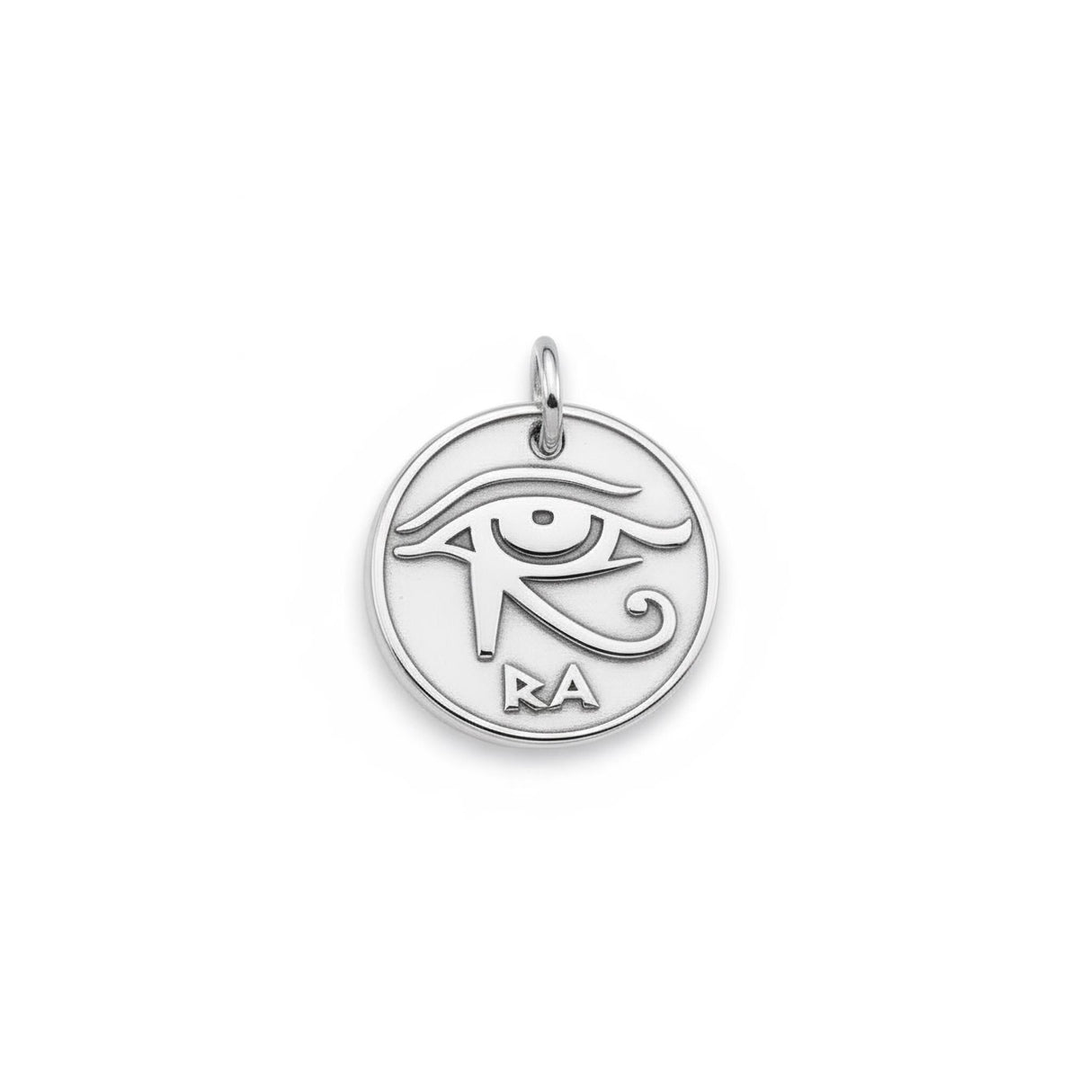 Eye of Horus Dog Tag | Custom Engraved Pet ID Collar Charm, front view