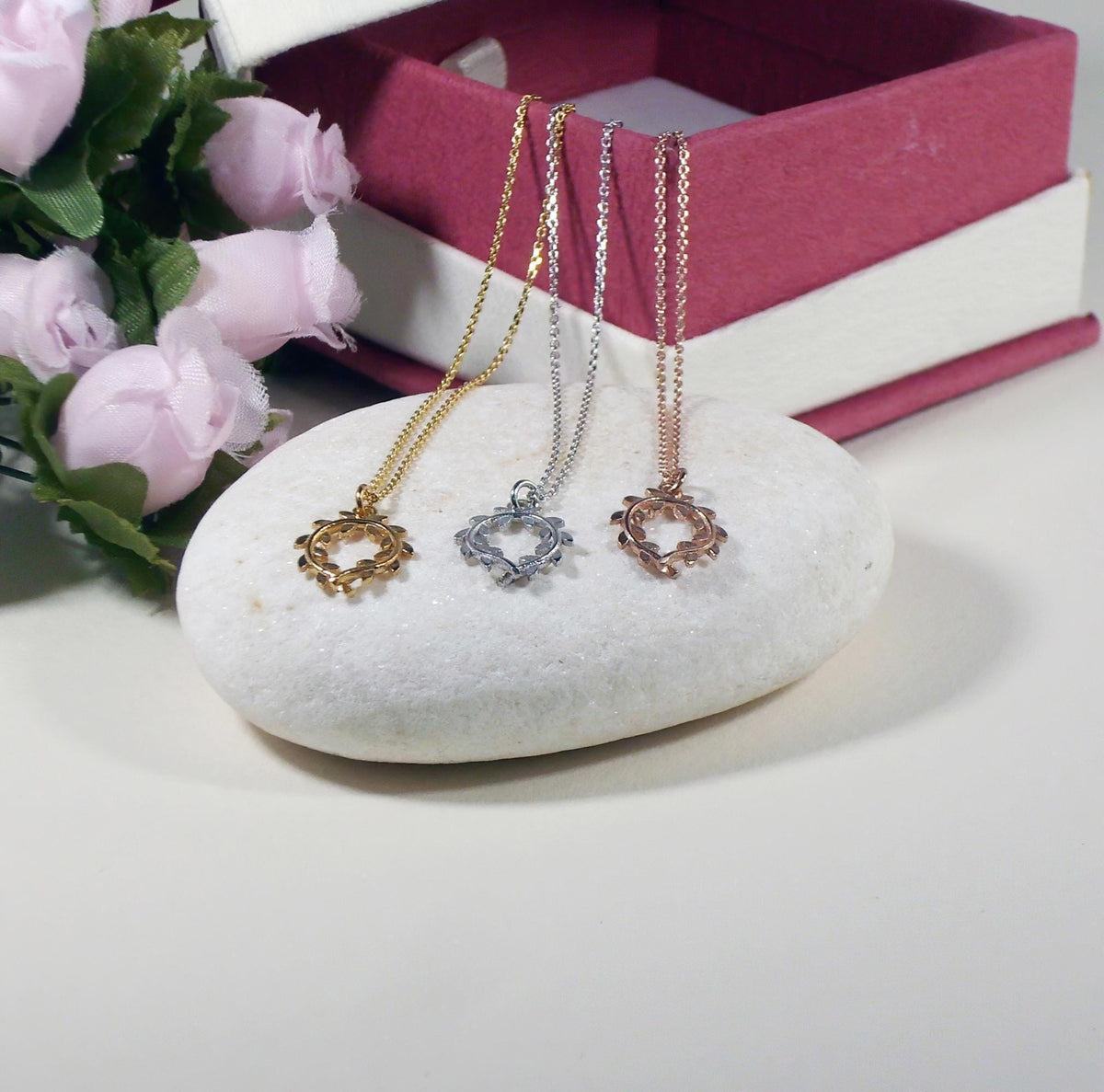Olive Branch Necklace | Symbol of Peace & Growth