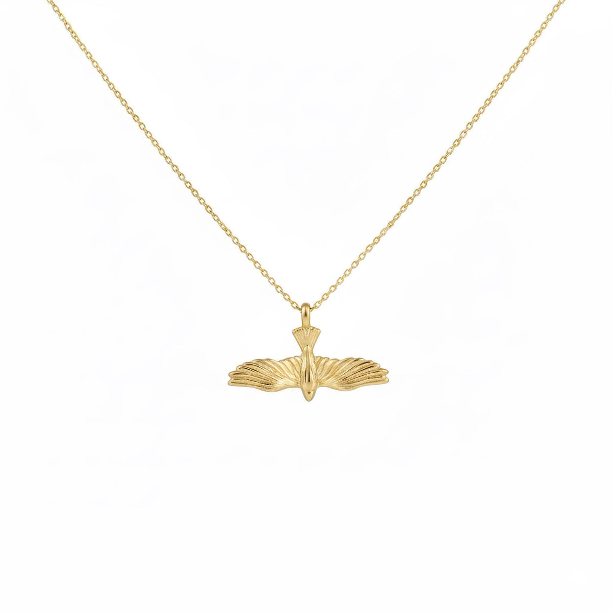 Dove Necklace | Symbol of Peace & Renewal, in Yellow Gold Plated finish