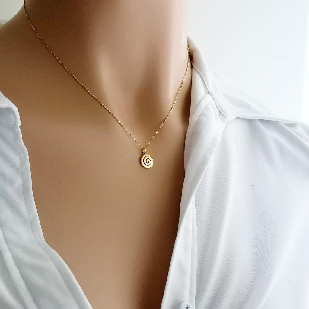Spiral Necklace | Growth & Evolution Talisman, front view