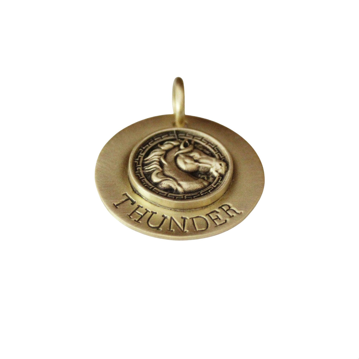 The Gallant Token | Artisan Horse Pet ID & Custom Engraved Dog Tag, additional detail