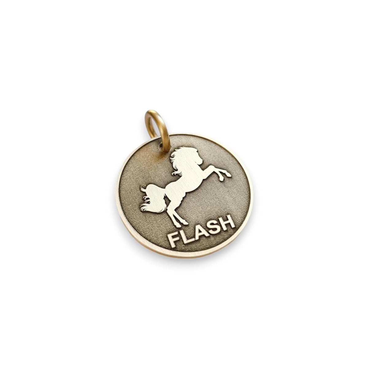 The Horse Token | Artisan Horse Pet ID & Custom Engraved Dog Tag, additional detail