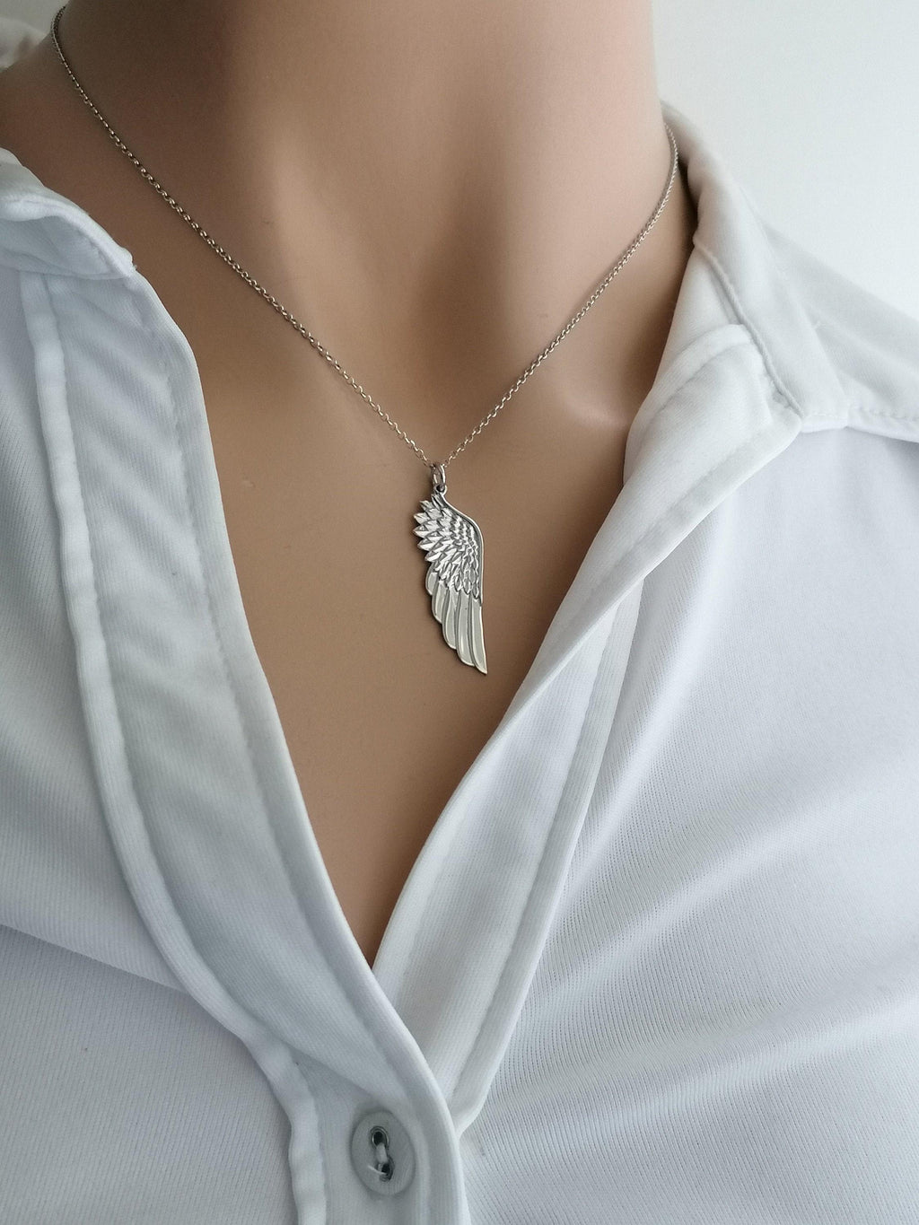 Angel Wing Necklace | New Beginnings Talisman, front view
