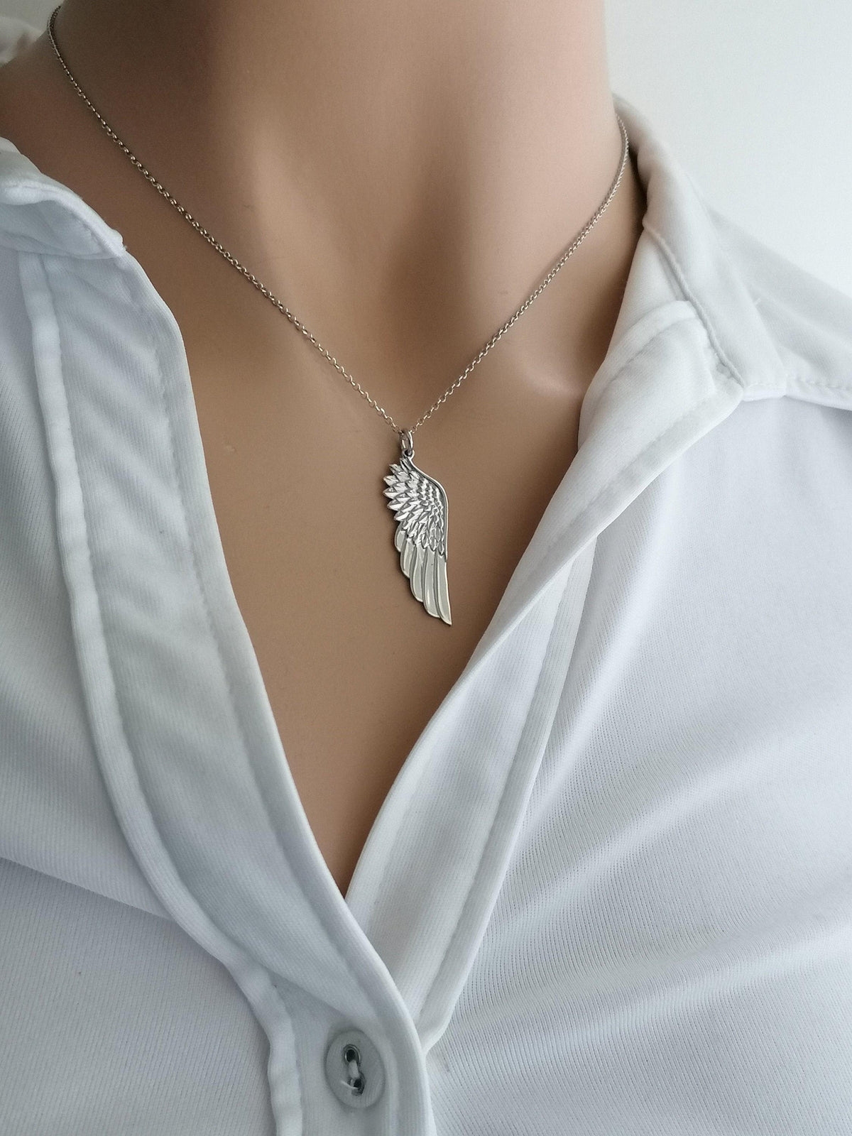 Angel Wing Necklace | New Beginnings Talisman, front view