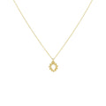 Olive Branch Necklace | Peace & Hope Laurel | 14K Solid Gold, front view