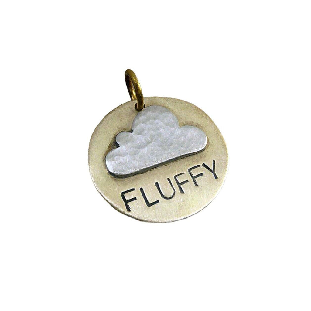 The Daydreamer's Token | Artisan Cloud Pet ID & Custom Dog Tag, front view