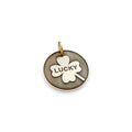 The Four-Leaf Token | Artisan Clover Pet ID & Custom Engraved Dog Tag, front view