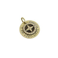 The True North Token | Artisan Compass Pet ID & Custom Dog Tag, front view