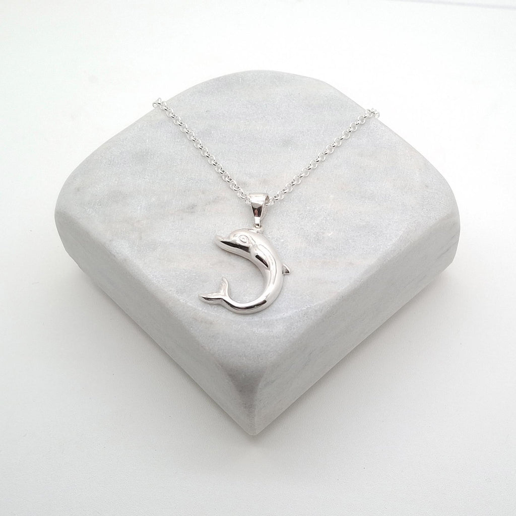 Dolphin Pendant | Freedom & Joy Talisman, alternate angle