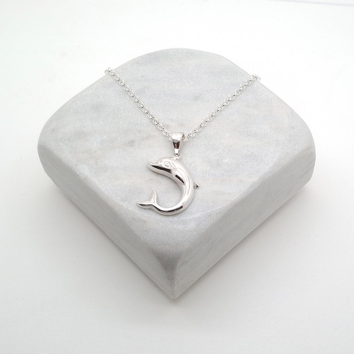 Dolphin Pendant | Freedom & Joy Talisman, alternate angle