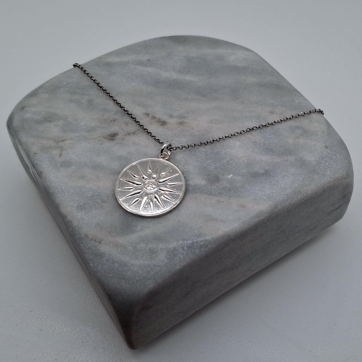 Vergina Sun Medallion | Ancient Greek Star Talisman, alternate angle