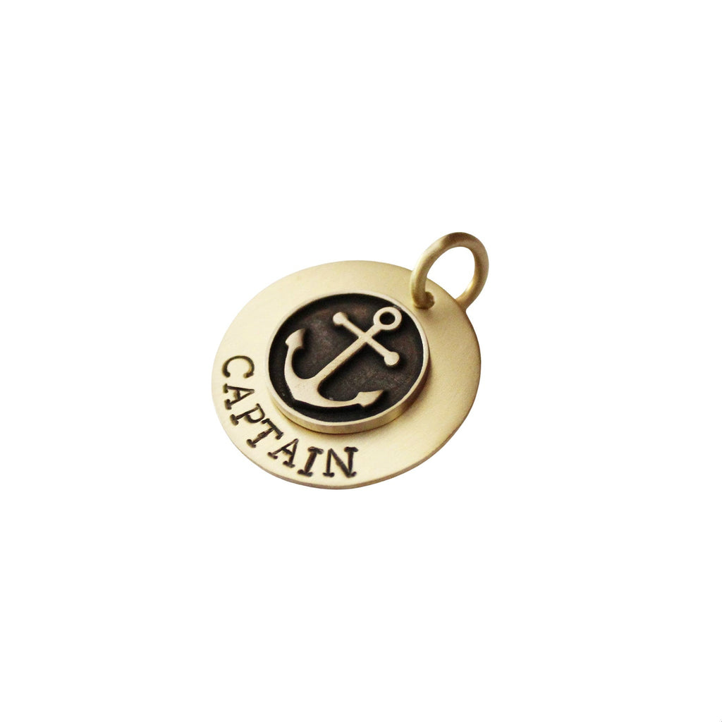 The Anchor Sigil | Artisan Mixed Metal Pet ID & Custom Engraved Dog Tag, alternate angle
