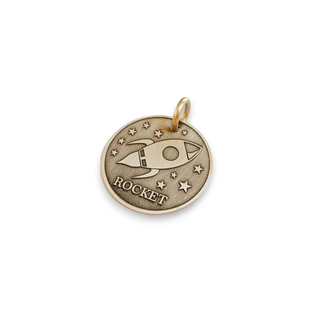 The Explorer Token | Artisan Rocket Pet ID & Custom Engraved Dog Tag, alternate angle