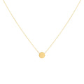 Dainty Karma Necklace | Simple Sterling Silver Circle Pendant | Minimalist Eternity Jewelry, in Yellow Gold Plated finish