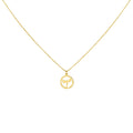 Dragonfly Charm Necklace | Symbol of Transformation, in Yellow Gold Plated finish