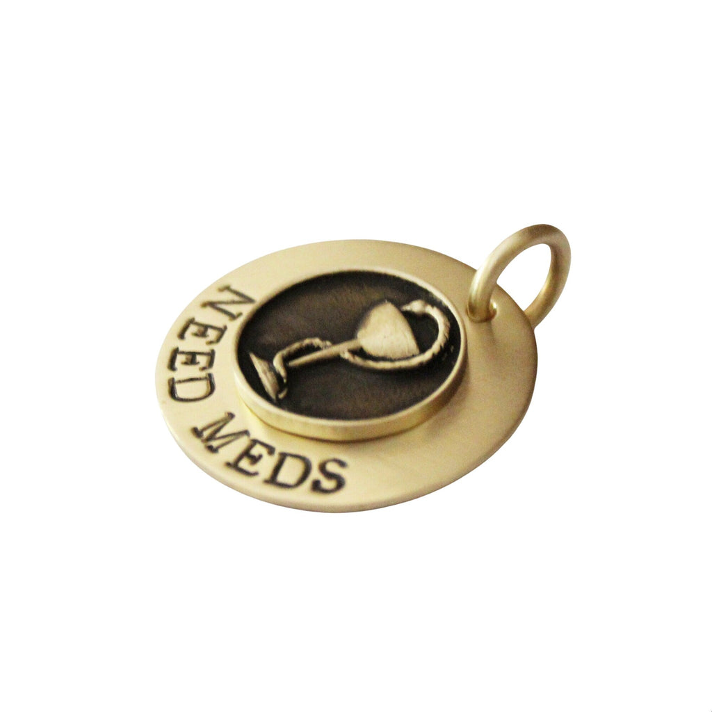 The Lifeline Sigil | Artisan Medical Alert Pet ID & Custom Engraved Dog Tag, additional detail