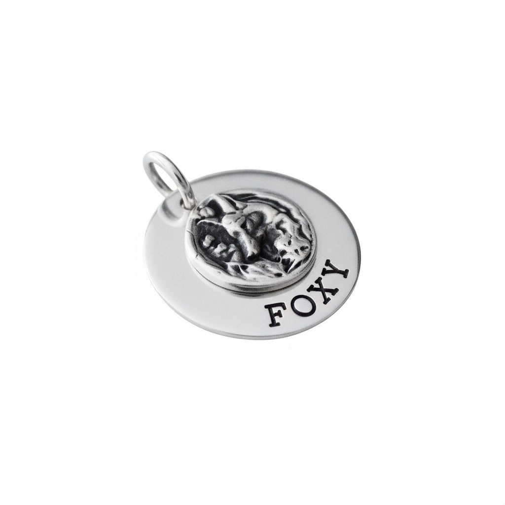 Woodland Fox Dog Tag ID Medallion | Smart Companion Pet Charm, additional detail