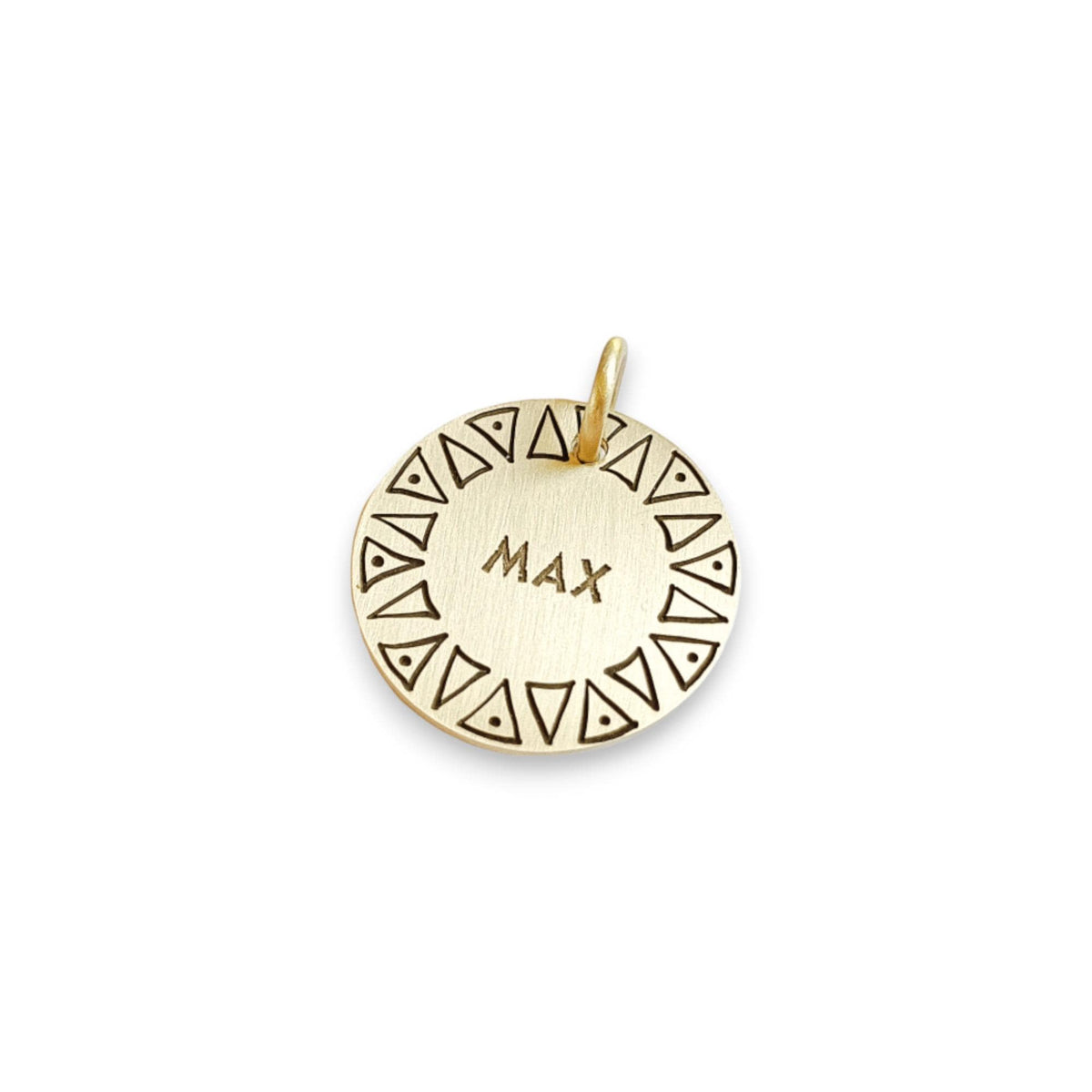 The Resilient Thorns Token | Artisan Ethos Pet ID & Custom Engraved Dog Tag, additional detail
