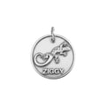 Gecko Dog Tag | Personalized Sterling Silver Dog ID Tag | Engraved Pet Name Tag, front view
