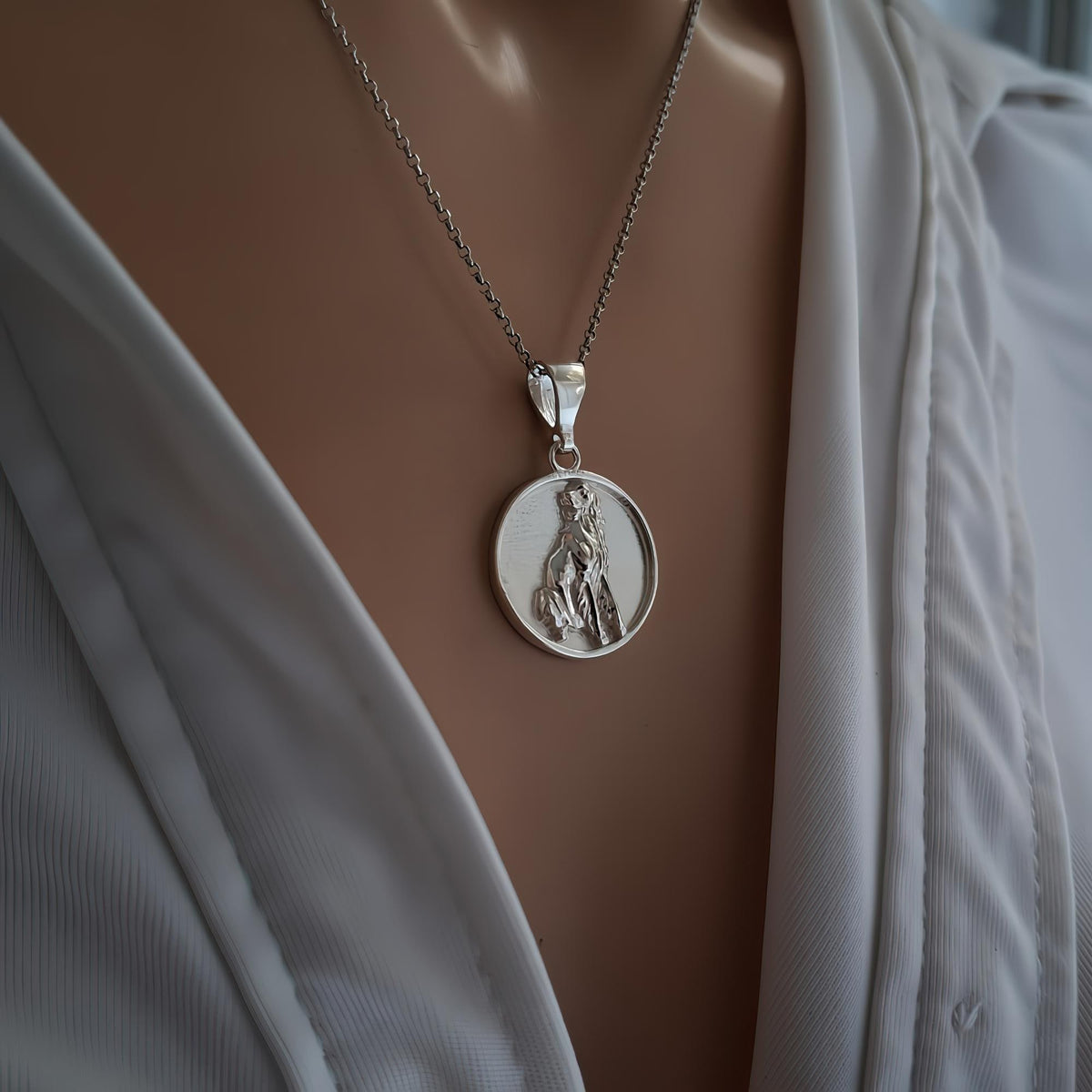 Labrador Retriever Medallion | Loyal Companion Talisman, alternate angle