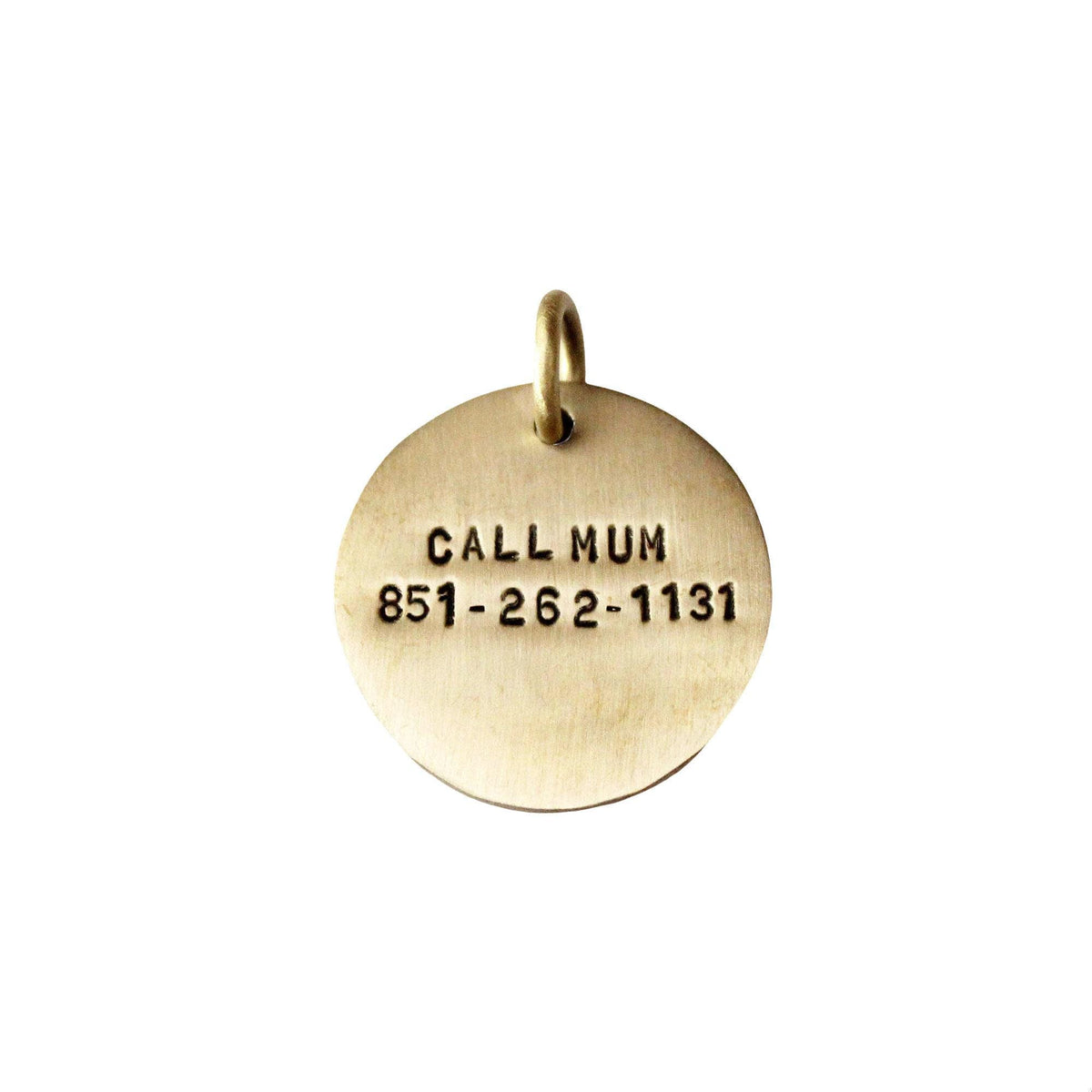 The Enduring Imprint Token | Artisan Raised Paw Print Pet ID & Custom Tag, close-up detail