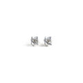 Rose Stud Earrings | Floral Jewelry, in White Gold Plated finish