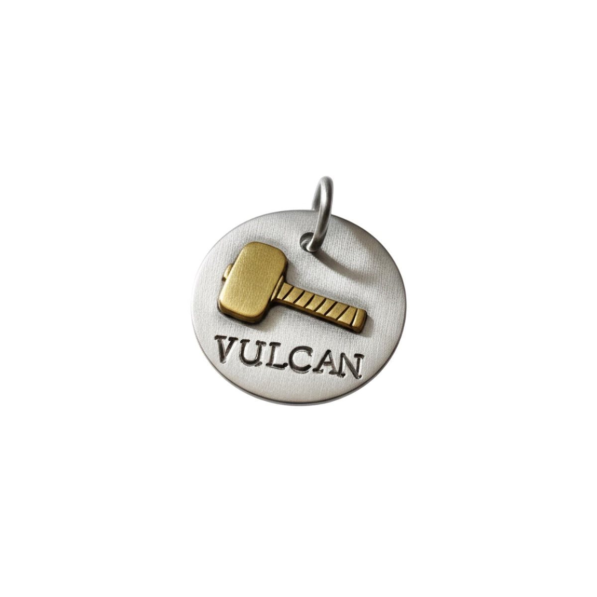 The Thunder-Forged Token | Artisan Hammer Pet ID & Custom Dog Tag