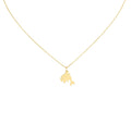 Dolphin Necklace | Joy & Resilience Charm | 14K Solid Gold, front view