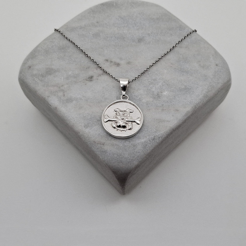Boxer Dog Charm Necklace | Loyal Guardian Talisman, styled view