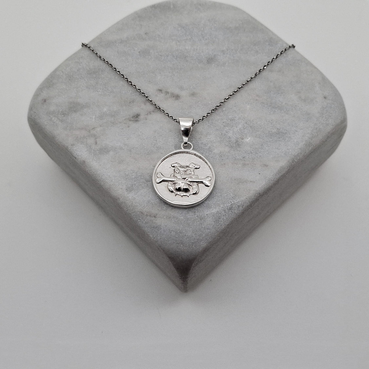 Boxer Dog Charm Necklace | Loyal Guardian Talisman, styled view