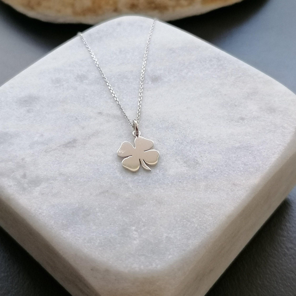 Four Leaf Clover Necklace | Minimalist Luck Talisman