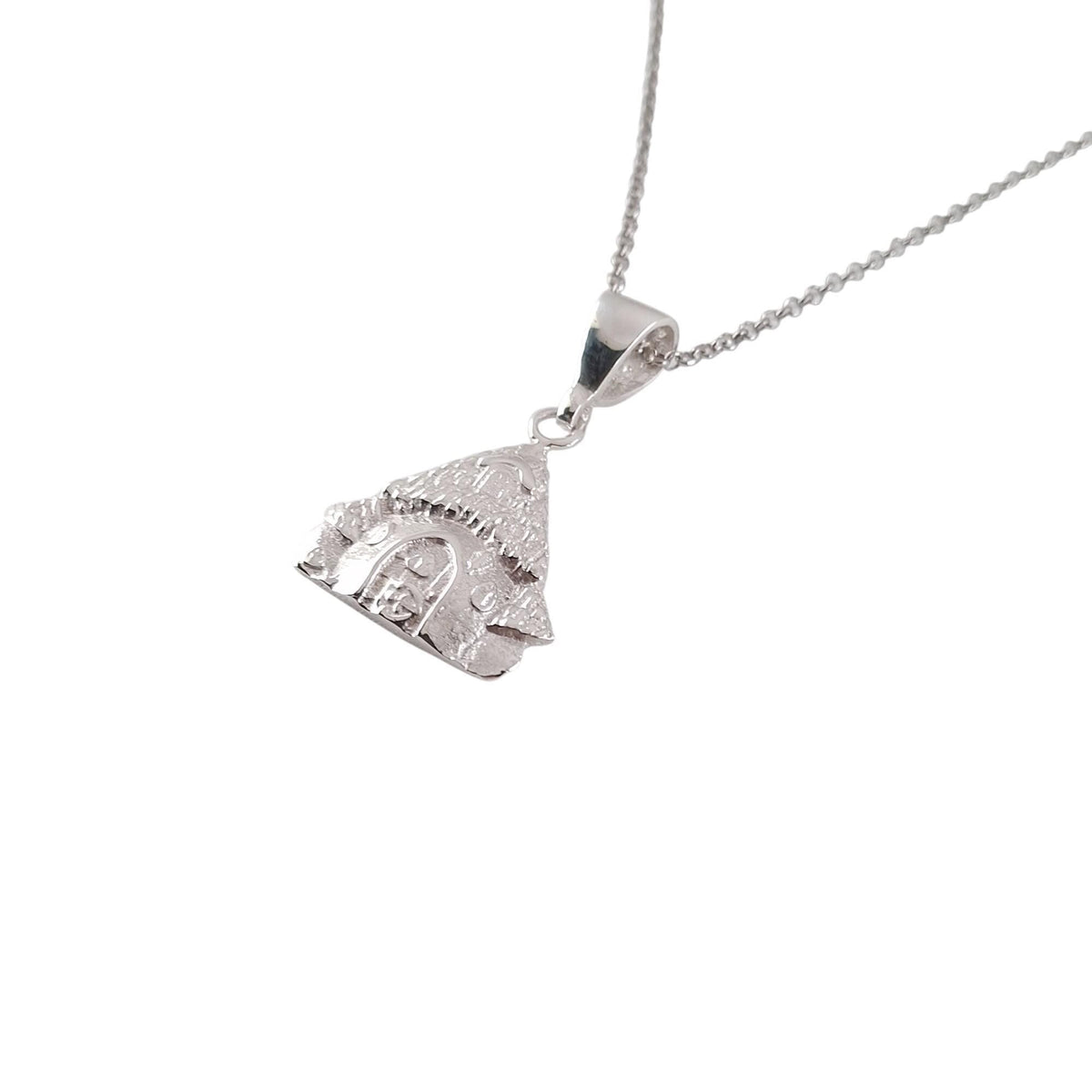 Mushroom House Necklace | Whimsical Forest Talisman, alternate angle