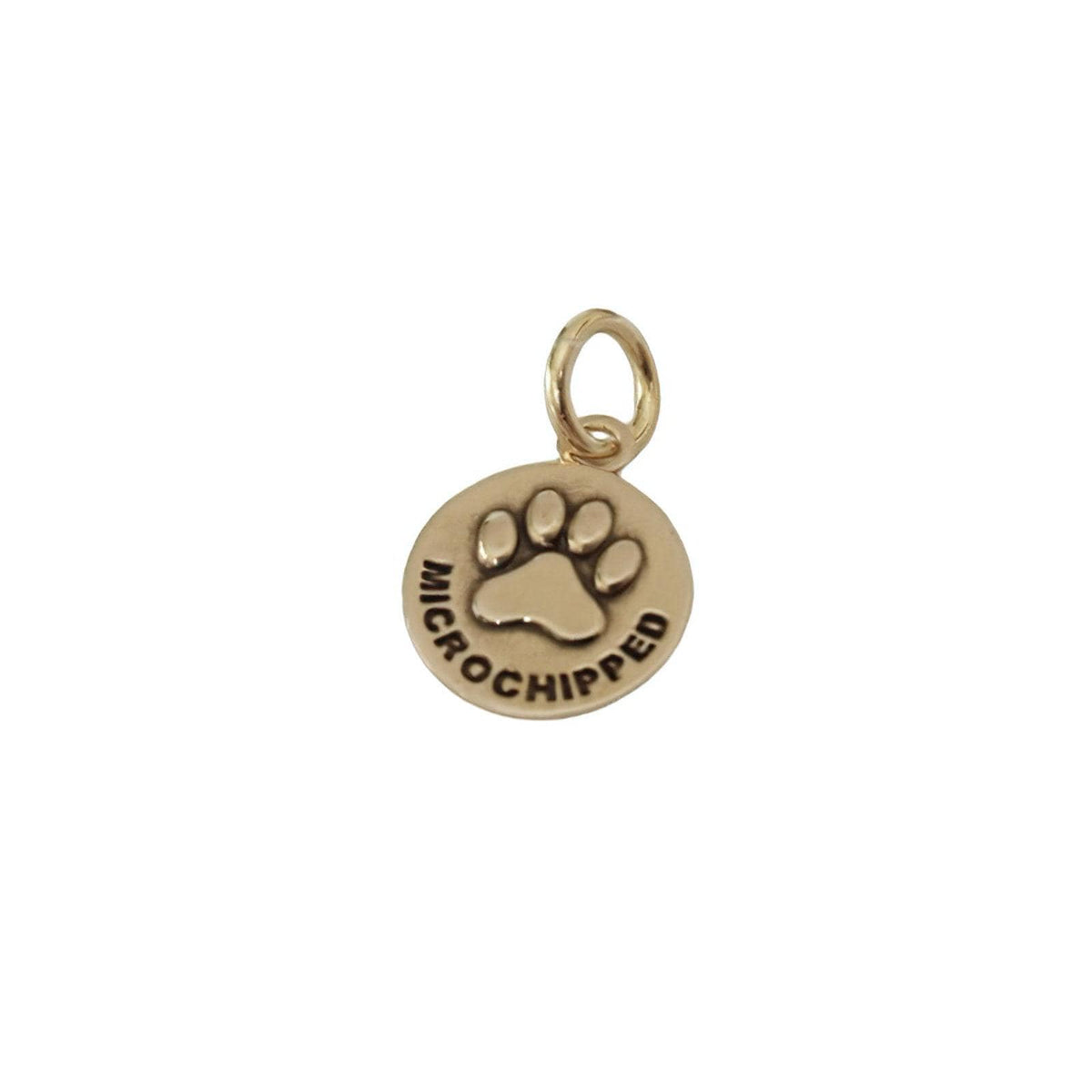 The Microchip Sentinel Token | Artisan Minimalist Safety Charm & Brass Pet Add-On, additional detail