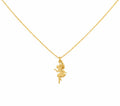Fairy Necklace | Dainty 14K Solid Gold Charm | Children's Heirloom Keepsake, front view