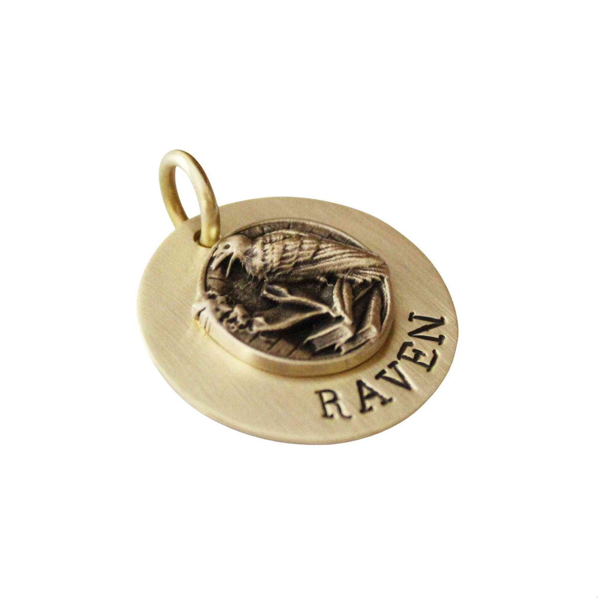 The Sentinel Sigil | Artisan Raven Pet ID & Custom Engraved Dog Tag, styled view