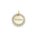 The Kinetic Token | Artisan Gear Pattern Pet ID & Custom Engraved Dog Tag, front view