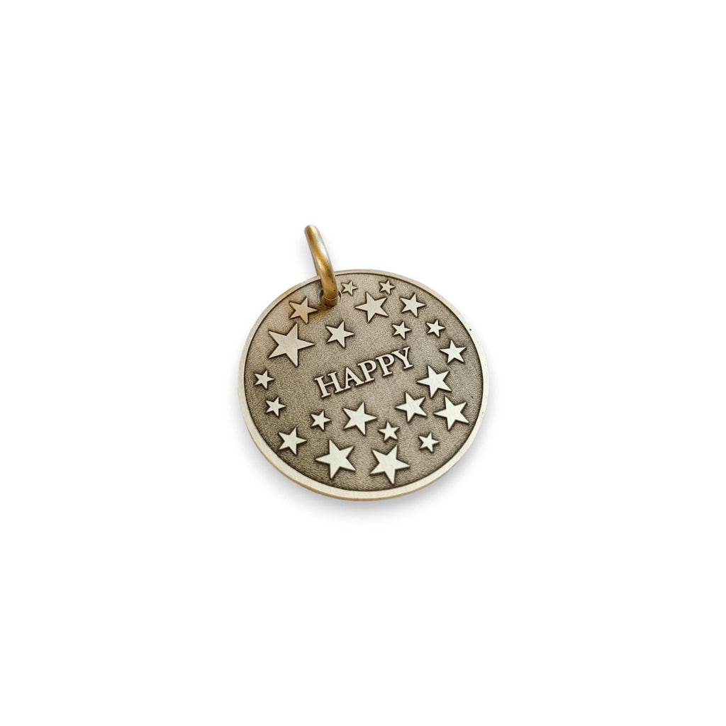 The Celestial Stardust Token | Artisan Star Pet ID & Custom Engraved Dog Tag, alternate angle