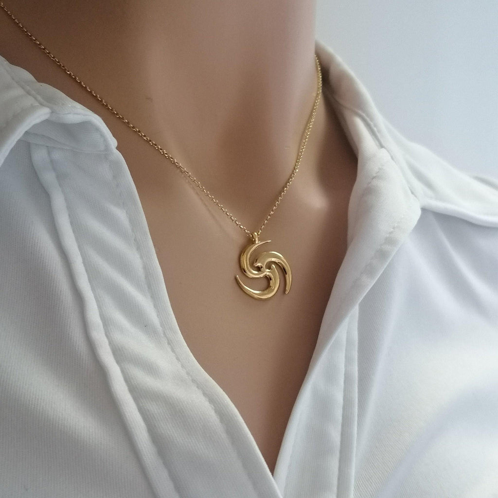 Tomoe Necklace | Cosmic Balance Talisman, front view