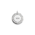 Tribal Sun Dog Tag | Custom Engraved Pet ID Collar Charm, front view