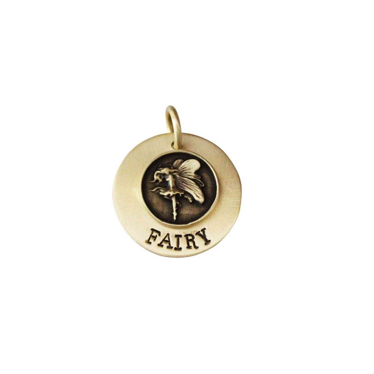 The Enchanted Guardian Token | Artisan Fairy Pet ID & Custom Dog Tag, front view