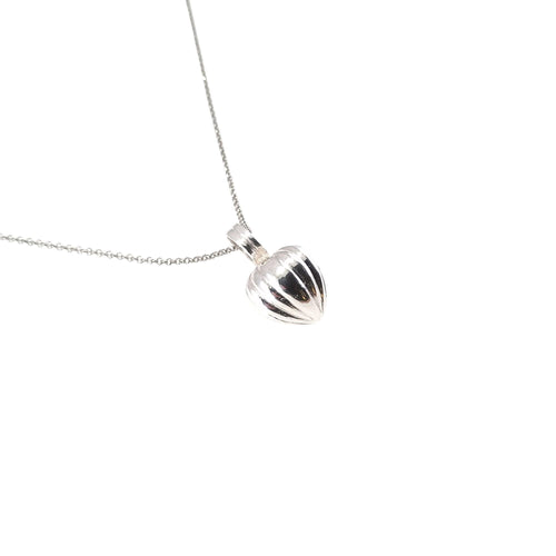 Acorn Pendulum Necklace, 925 sterling silver acorn charm on a rolo chain