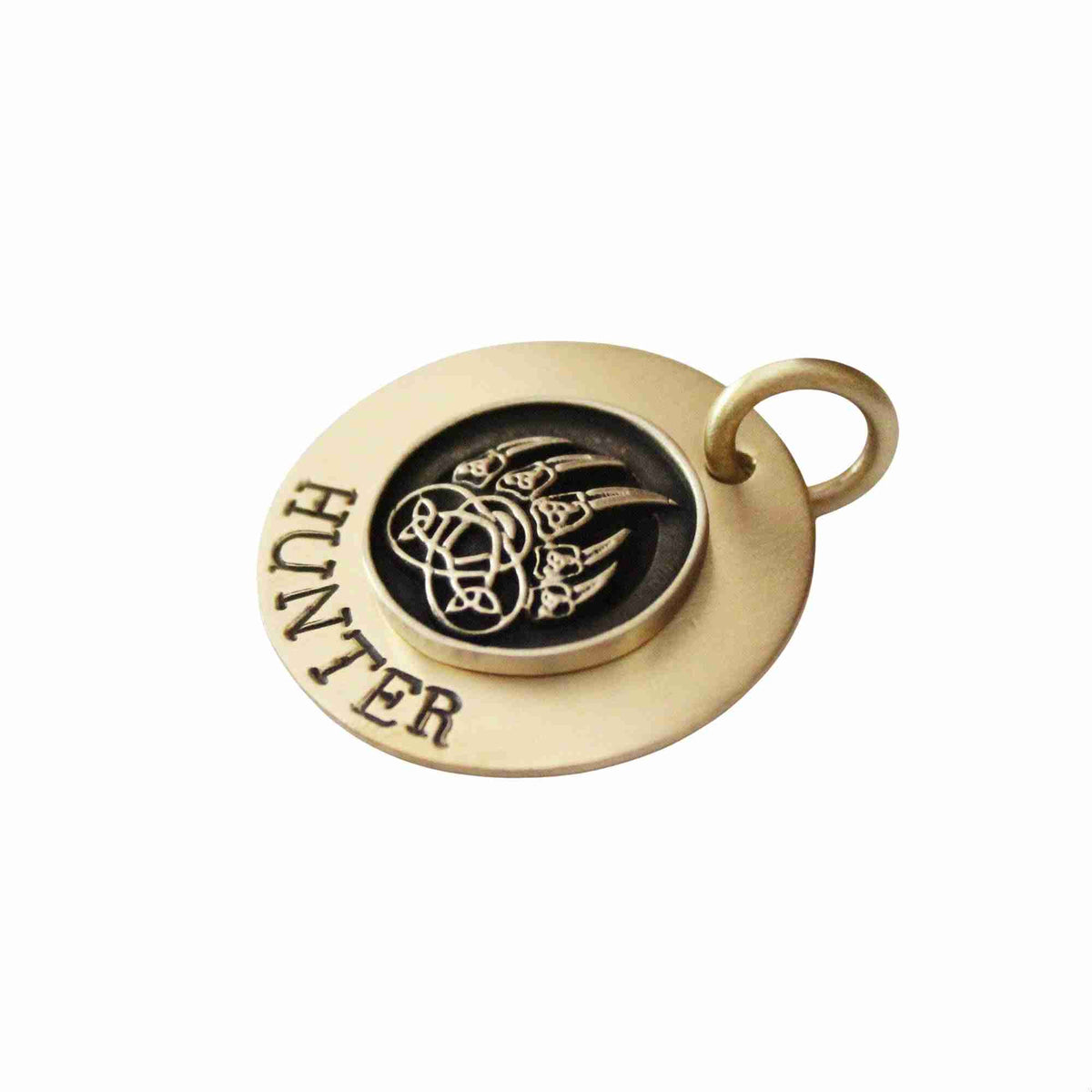 The Alpha Token | Artisan Wolf Paw Pet ID & Custom Engraved Dog Tag, additional detail