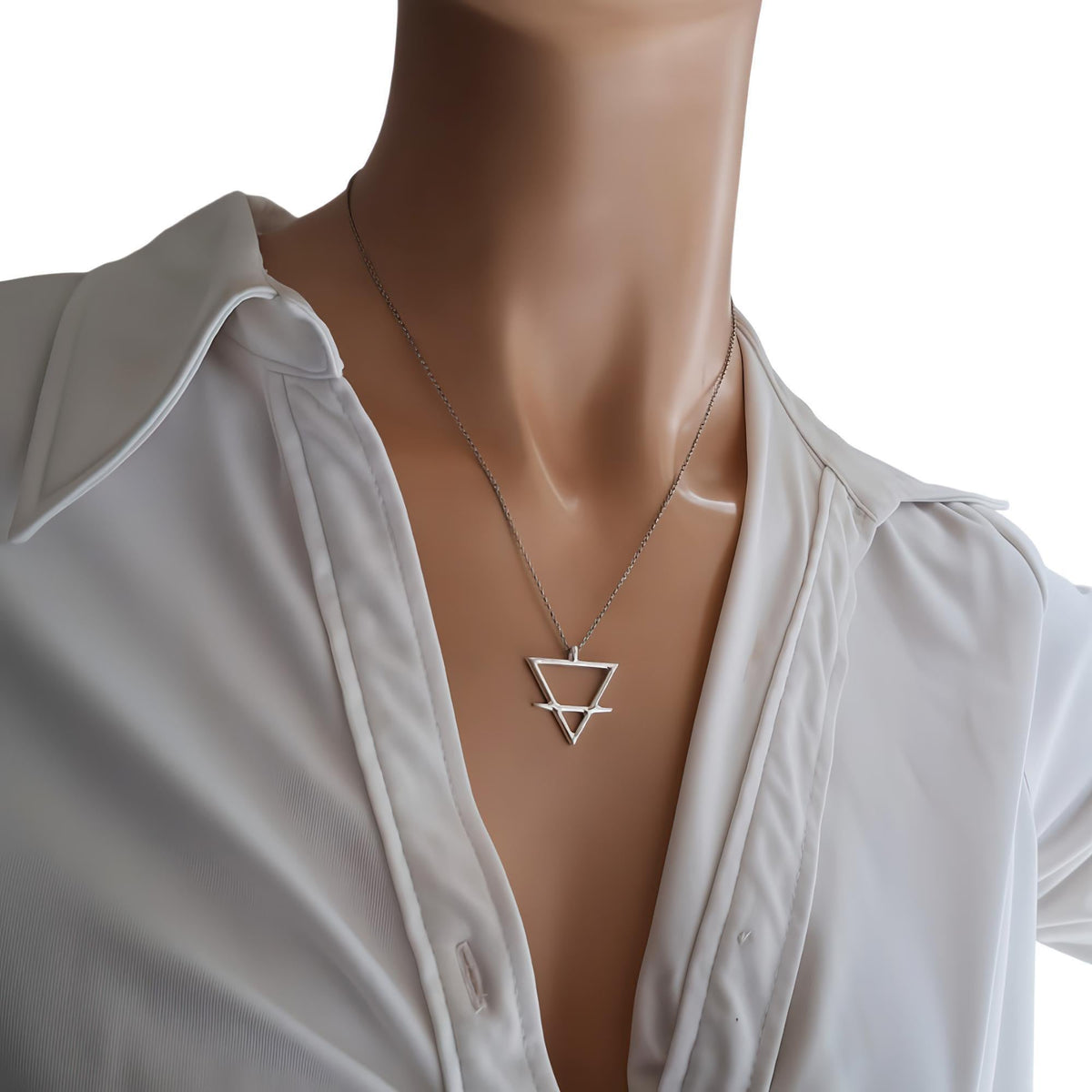 Earth Element Necklace | Grounding Talisman, close-up detail