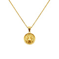 Spider Medallion Necklace | Weaver Spirit Talisman, in Yellow Gold Plated finish