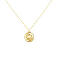 Dragon Necklace | Mythical Protection Talisman, in Yellow Gold Plated finish